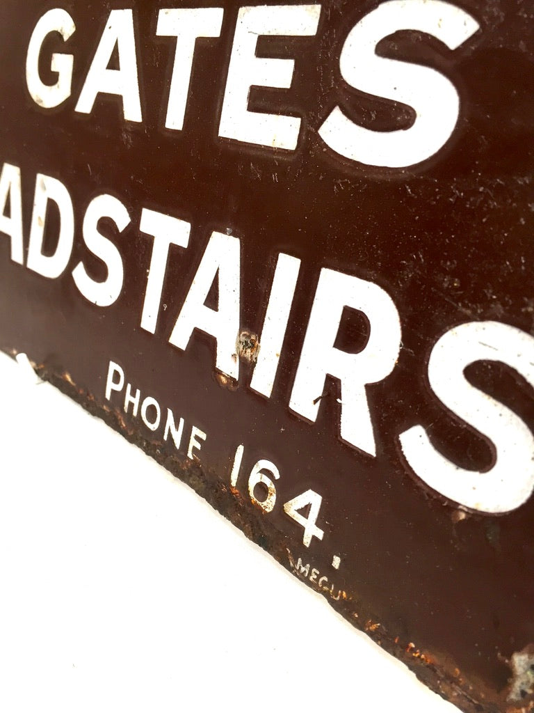 Antique Advertising - Early 20th Century Enamel Sign for a London Estate Agents