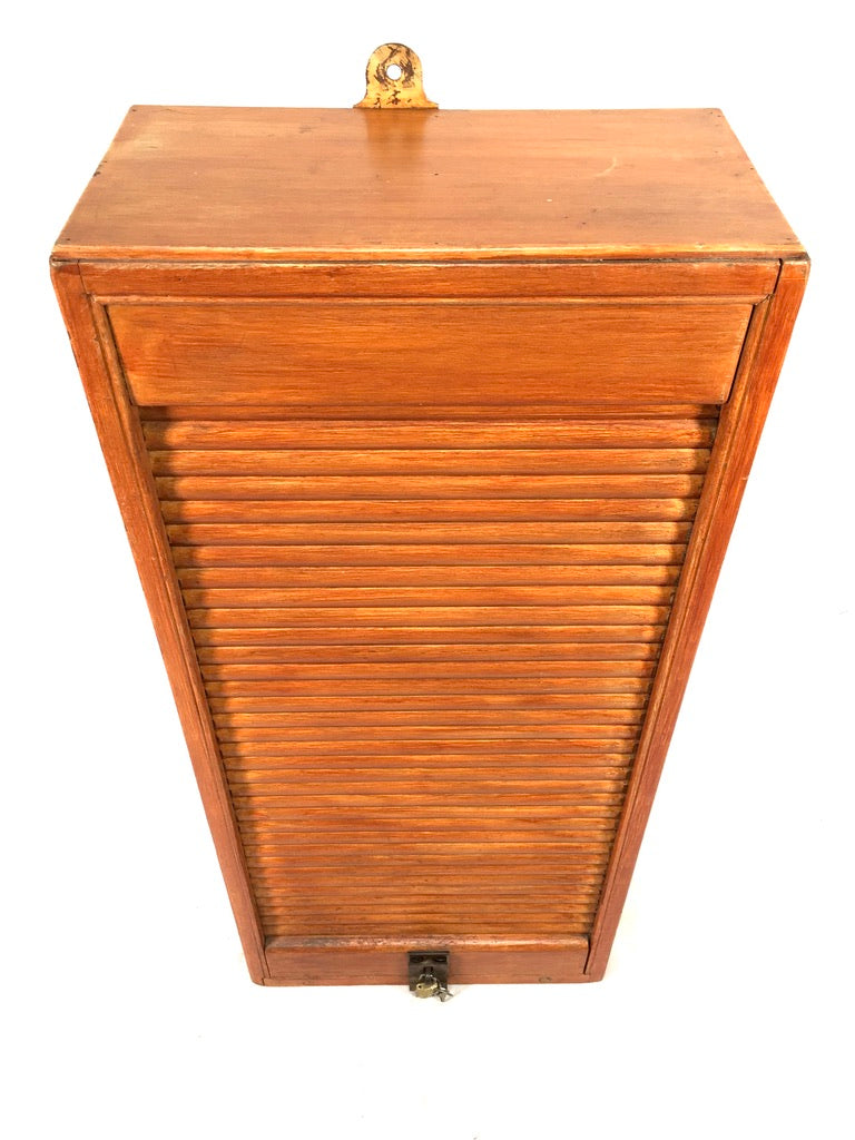 Antique 20th Century GWR Tambour Fronted Wall Mounted Railway Ticket Holder Rack
