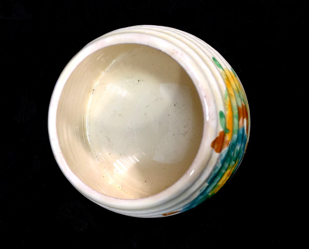 Clarice Cliff Pottery - Honeydew Preserve / Honey Pot / Art Deco / Antique c1936