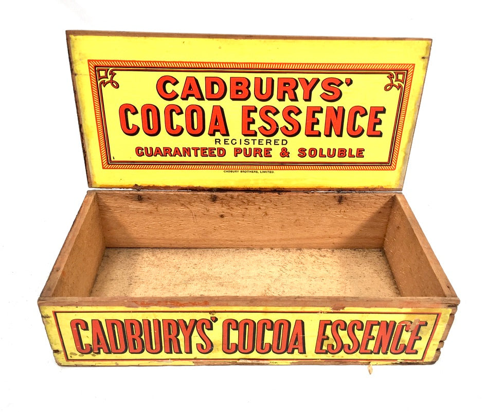Antique Advertising - Cadbury's Chocolate Confectionery Wooden Shop Display Box
