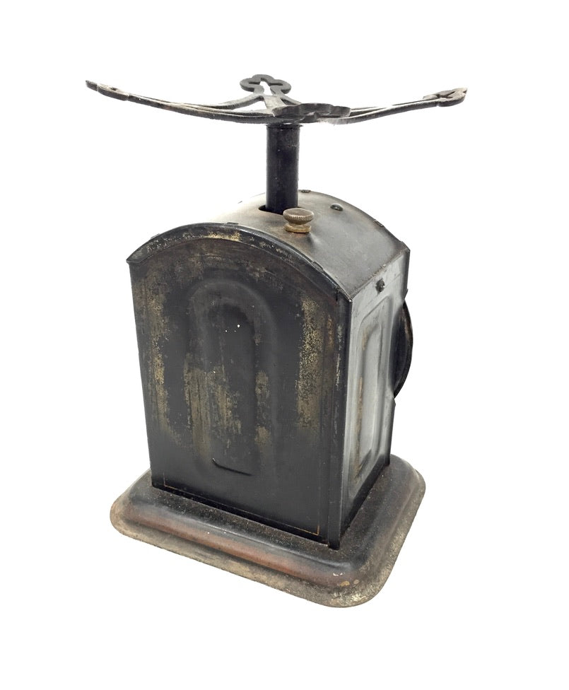 Antique Advertising - Cast Iron & Enamel Pan Homepride Kitchen Scales c.1930