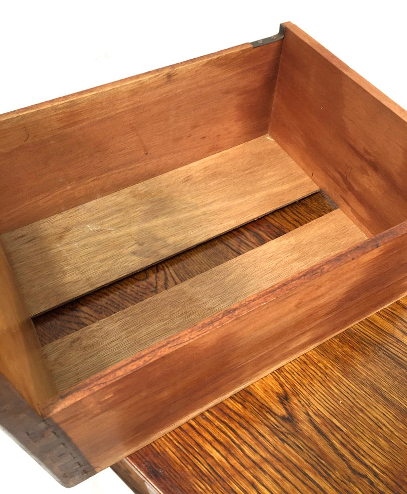 Antique 20th Century Tabletop Wooden Index Card Drawers / Storage Box c.1930