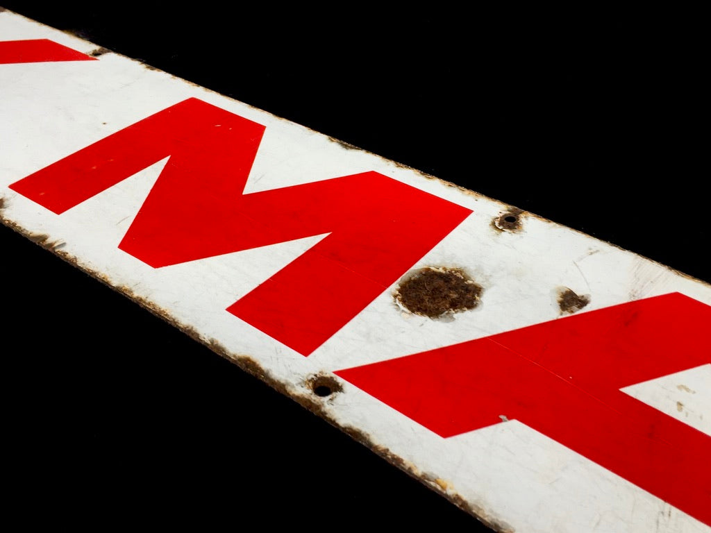 Antique Advertising - Large Original Enamel Sign for The Daily Mail Newspaper