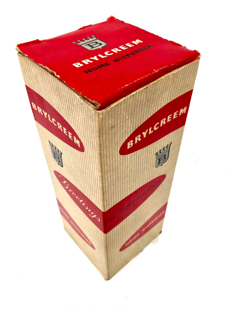 Vintage Unused Brylcreem Home Dispenser Pump Mid 20th Century c.1950 Antique
