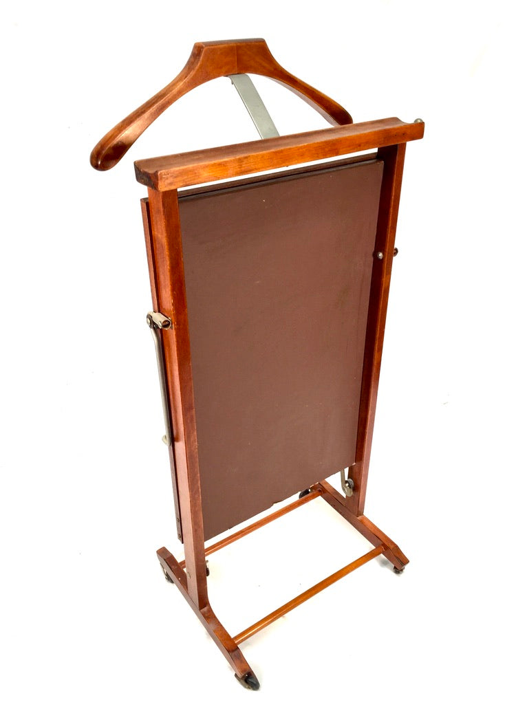 Antique Wooden Gentlemens Valet Stand & Trousers Press Mid 20th Century