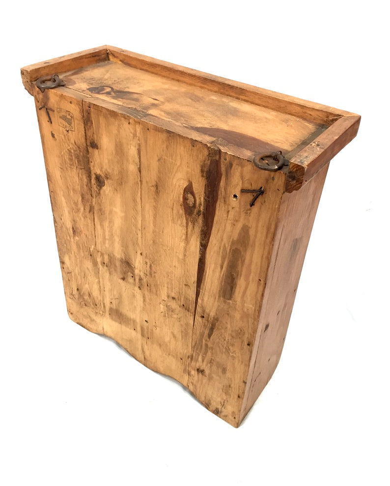 Vintage Wooden Tabletop Cupboard / Wall Hanging Storage Cabinet Box / Antique