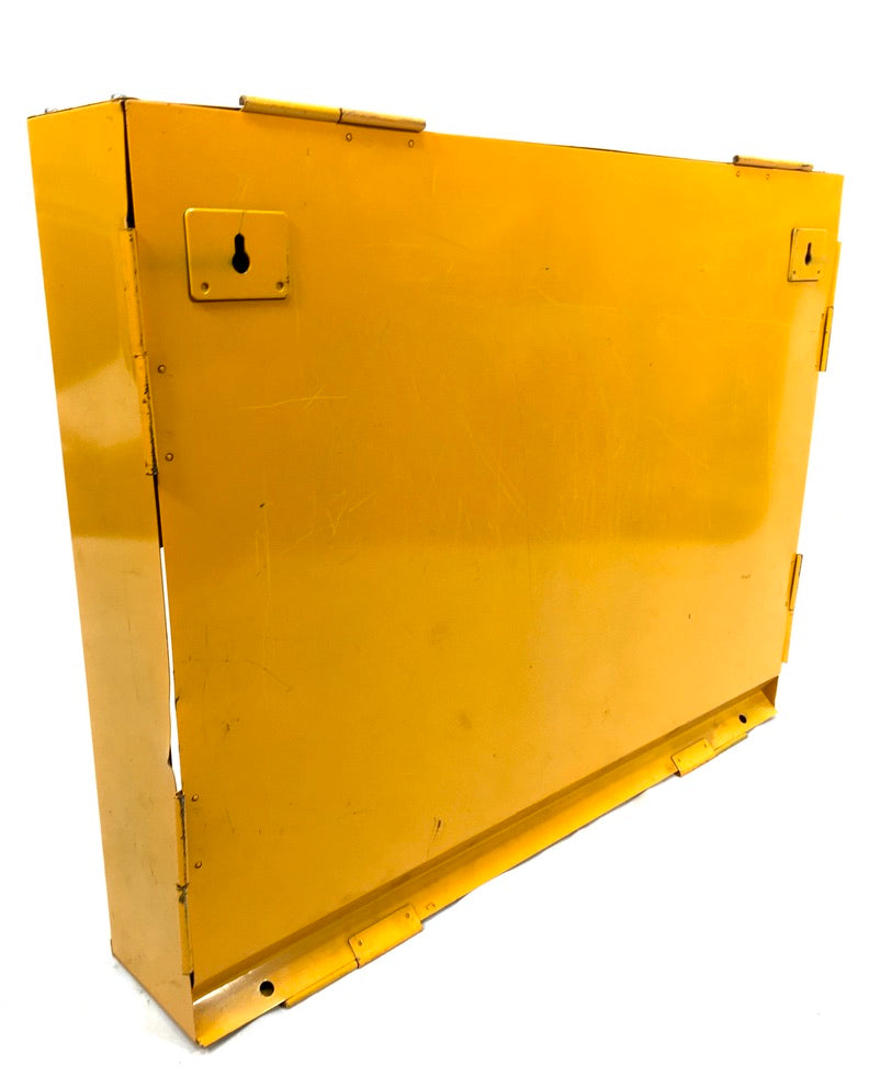 Vintage Advertising - NGK Yellow Metal Garage Silent Salesmen Spark Plug Cabinet