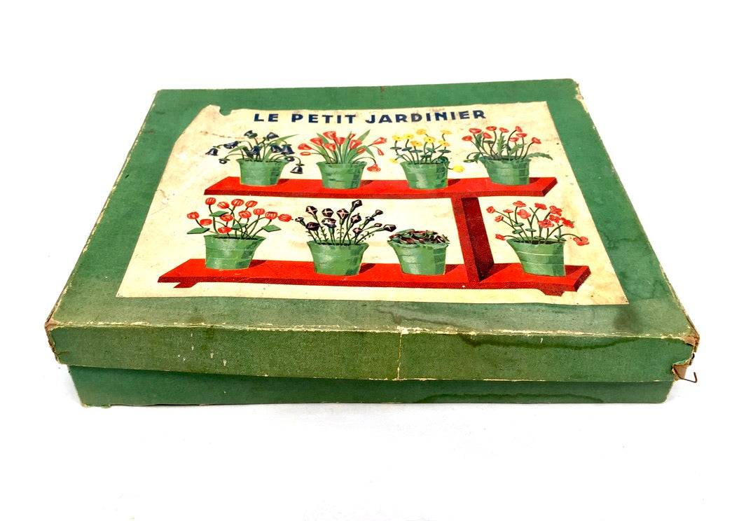 Vintage Toy - "Le Petit Jardinier" Children's Flower Craft & Assembly Game Set