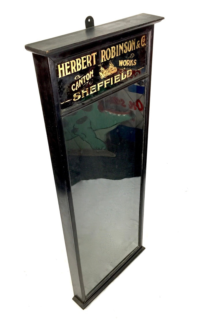 Antique Advertising 1930’s Herbert Robinson & Co Sheffield Shop Display Cabinet