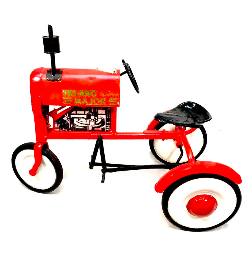 Vintage Toys - Tri-ang Major Pressed Steel Children's Red Pedal Tractor c.1960
