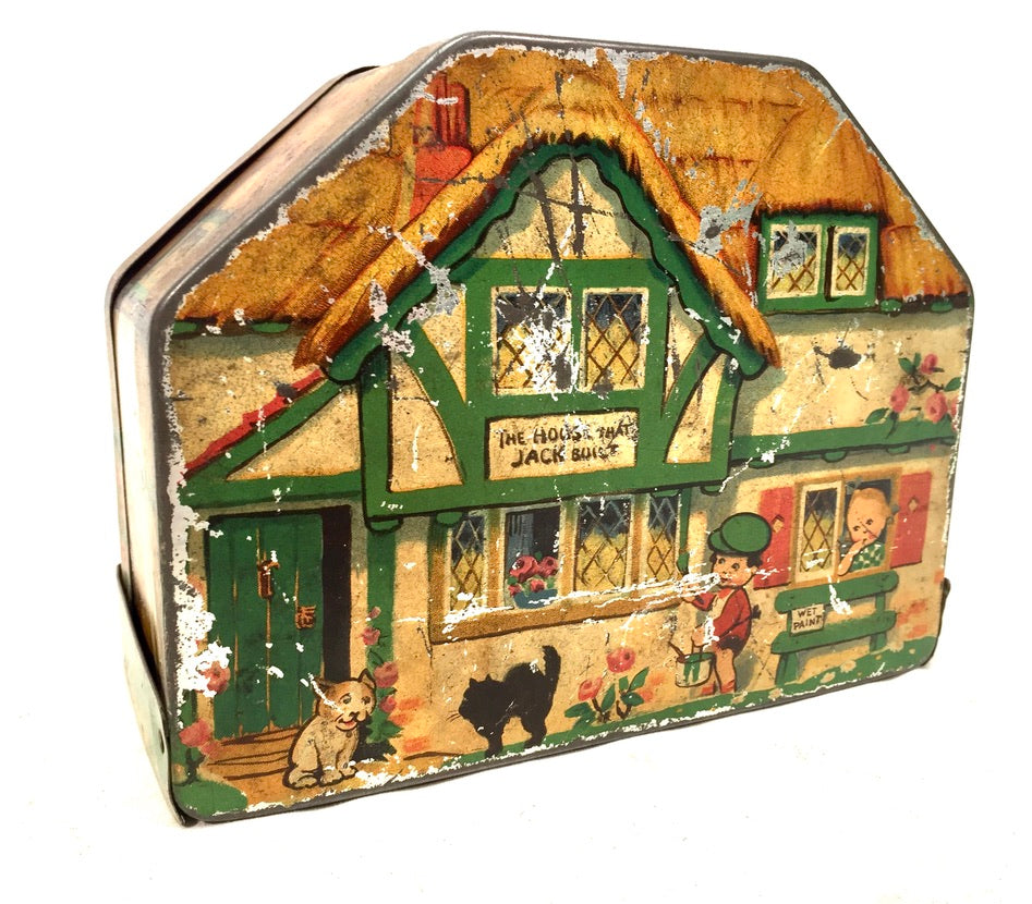 The House that Jack Built" Macfarlane Lang & Co Biscuit Tin
