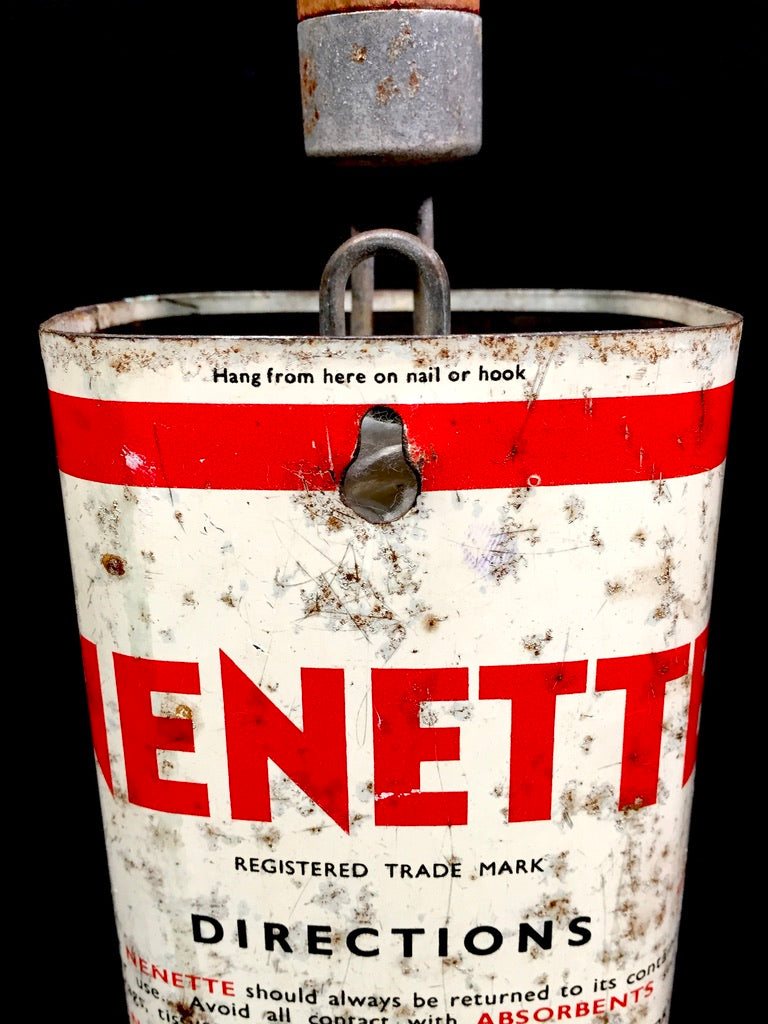 Antique Advertising - Nenette Metal Tin & O-Cedar Car Polishing Duster c.1950