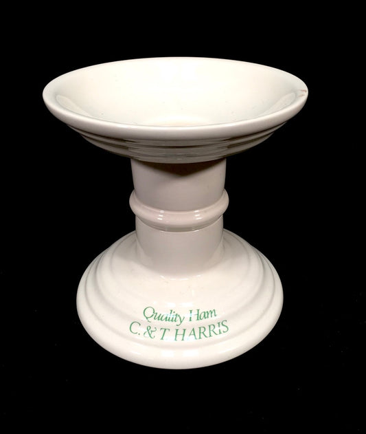 Mid Century Ironstone Shop Display Butcher's Ham Stand for C & T Harris Antique