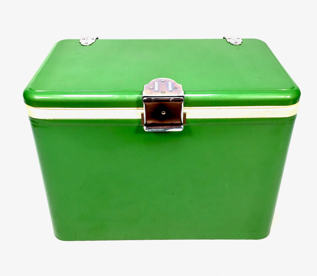 Vintage 1960s Retro Canada Dry Green Picnic Cooler Box in Original Cardboard Box