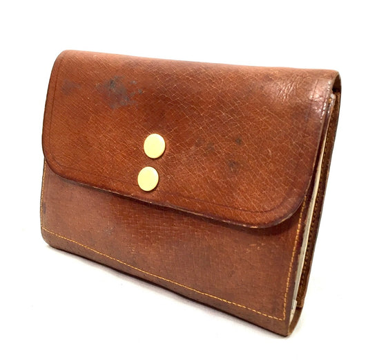 Antique Leather Fly Fishing Storage Wallet / Case By William Robertson Glasgow