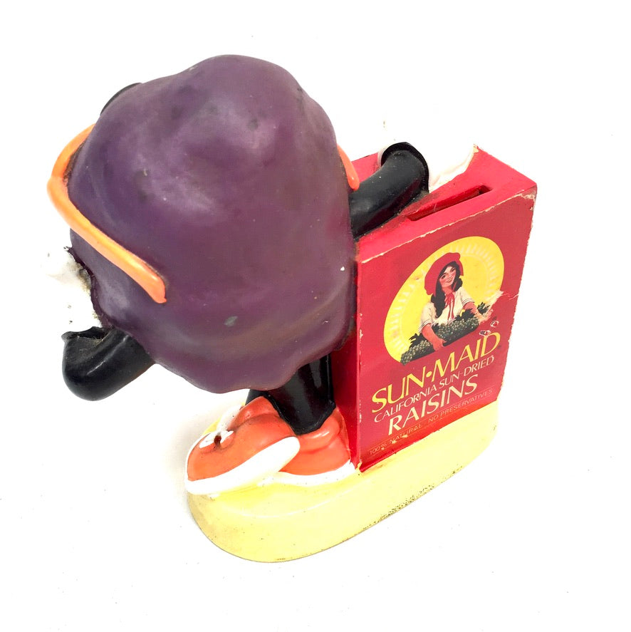 Vintage Advertising - California Raisins Sun-Maid Money Box / Coin Storage Bank