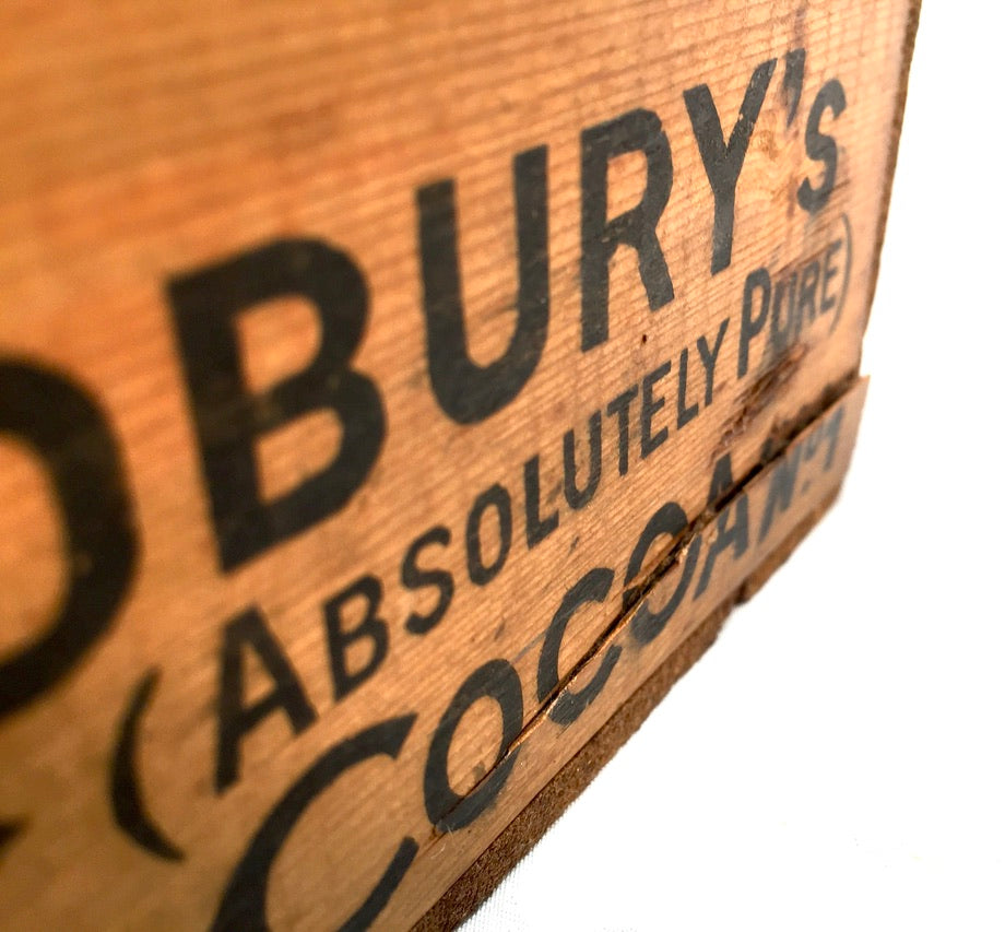 Antique Advertising - Cadbury's Chocolate Confectionery Wooden Shop Display Box