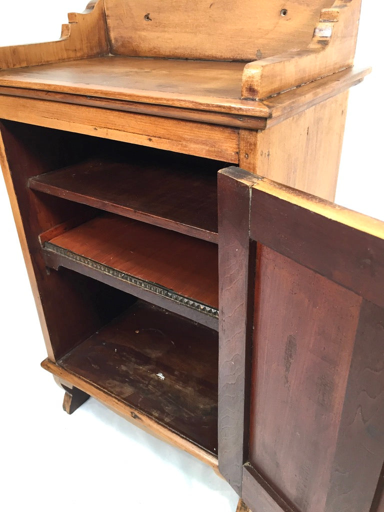Antique Wooden Tabletop Cupboard / Storage Cabinet Box / 20th Century c.1930