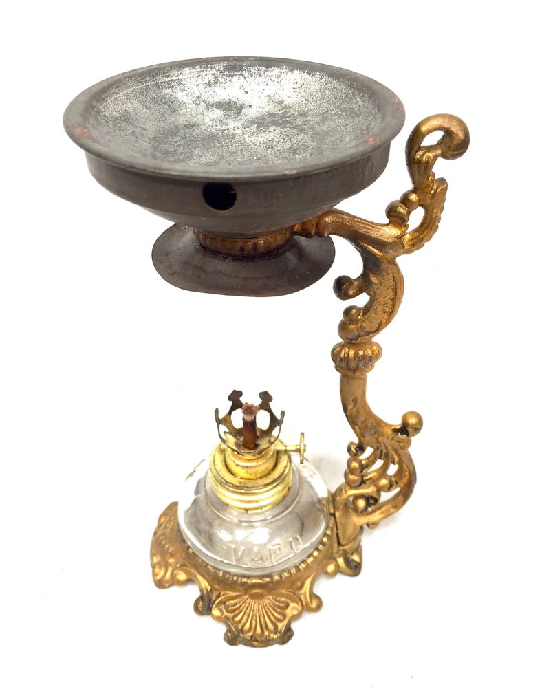 Antique Apothecary Vapo-Cresolene Vaporizer Set / Night Lamp Original Box c.1900