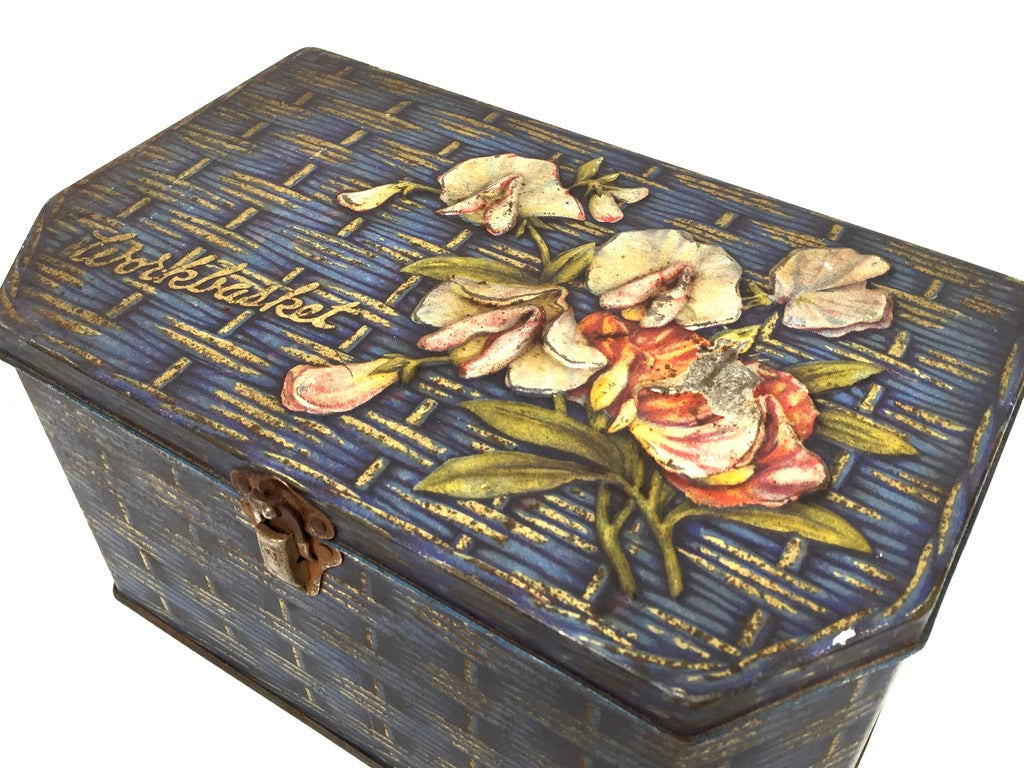 Antique Advertising 1930s Boy Blue Assortment of Toffees Tin by G.W. Horner & Co