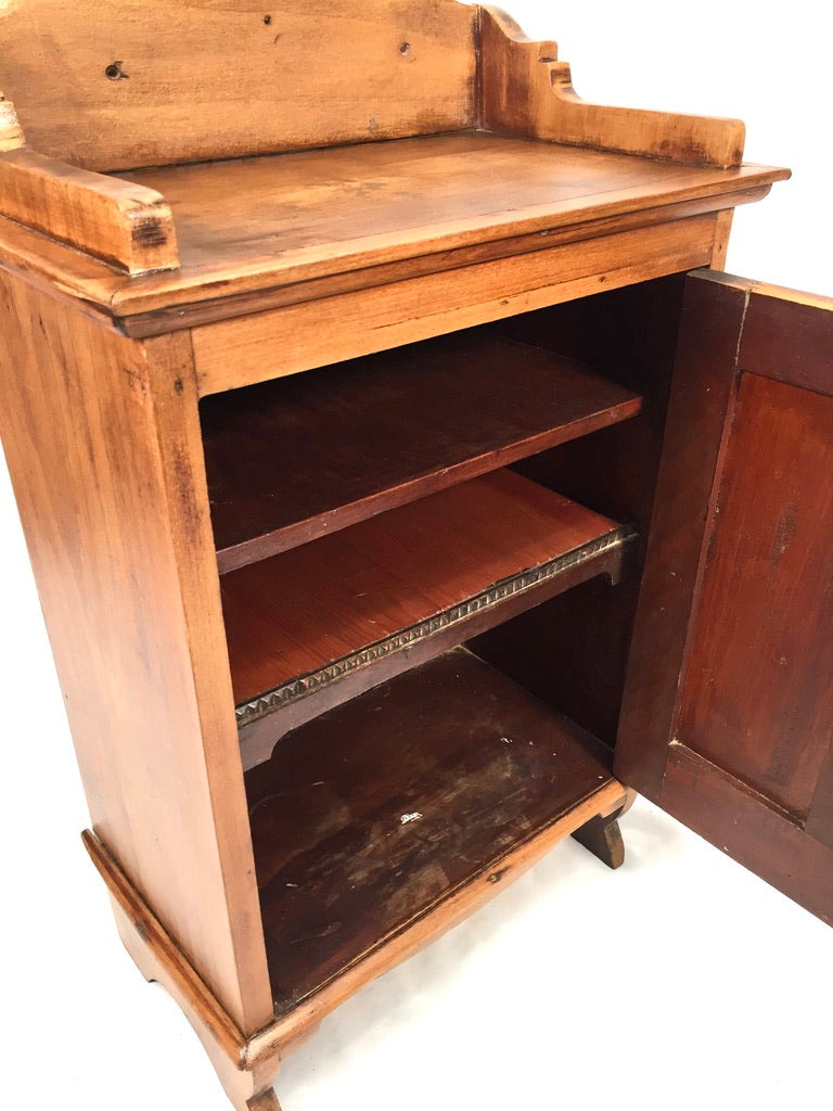 Antique Wooden Tabletop Cupboard / Storage Cabinet Box / 20th Century c.1930