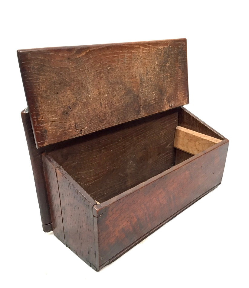 Antique Arts & Crafts Wooden Pine Candle / Knife Box / c.1900 / Wall Hanging