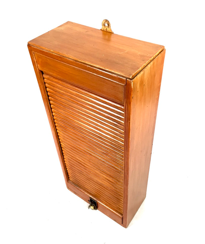 Antique 20th Century GWR Tambour Fronted Wall Mounted Railway Ticket Holder Rack