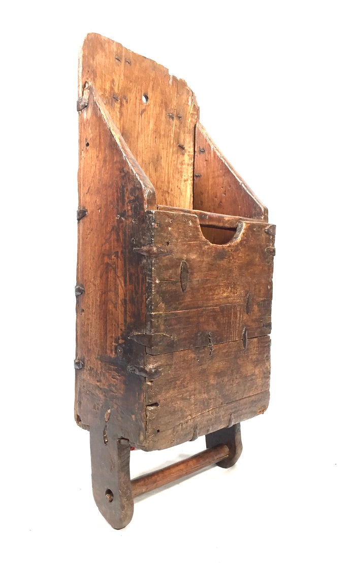 Antique 19th Century Kitchenalia Wooden French Grain Scoop Country Kitchen c1850