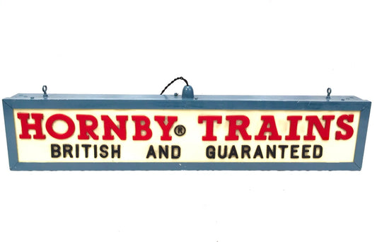 Antique Advertising - Vintage Hornby Trains Illuminated Shop Used Lightbox Sign