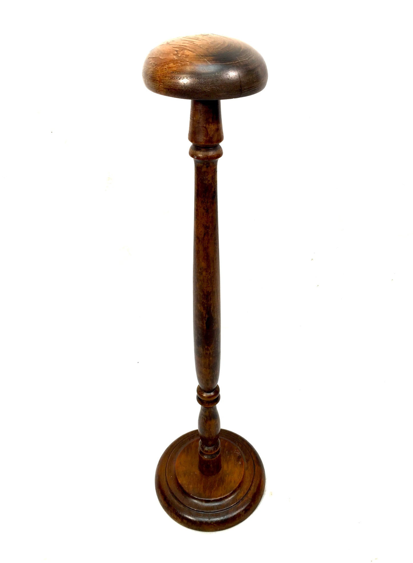 Antique Late 19th Century Treen Wooden Judges Wig Stand / Hat Display c1890