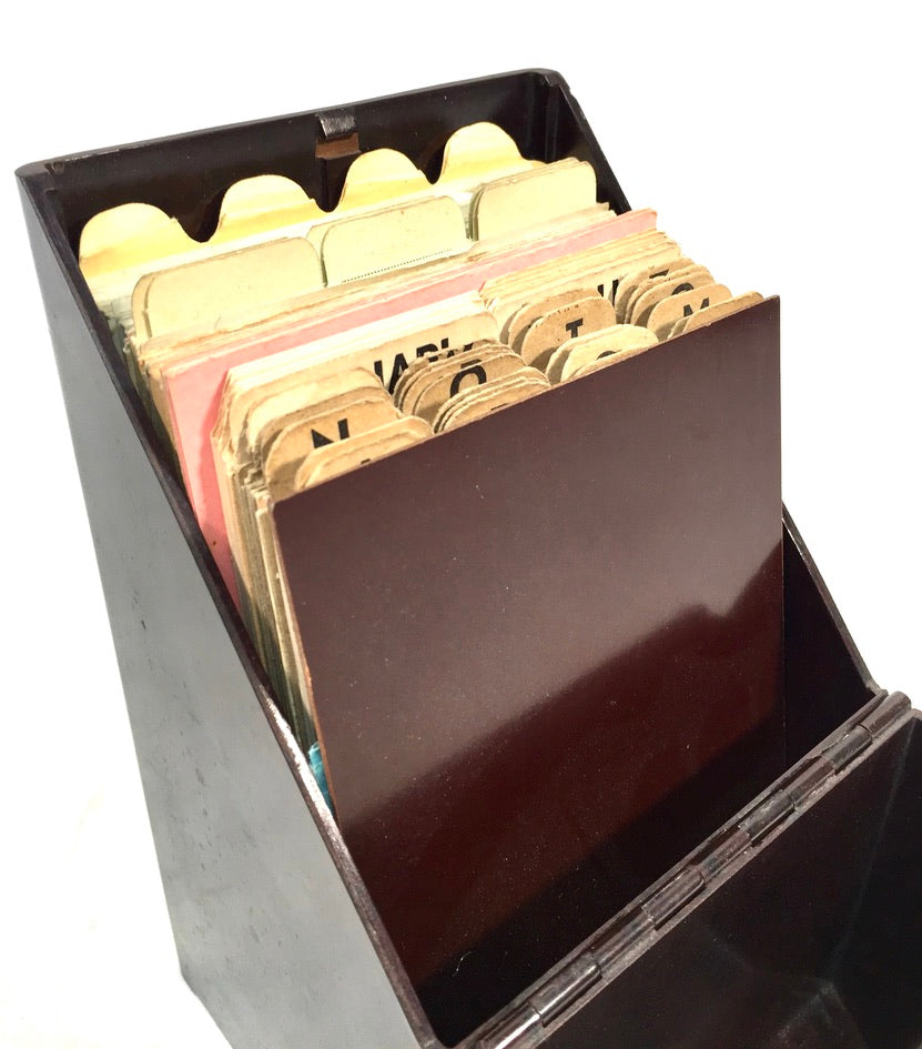 Antique "Success" Bakelite Stationery Document Holder Tabletop Index Filing Box