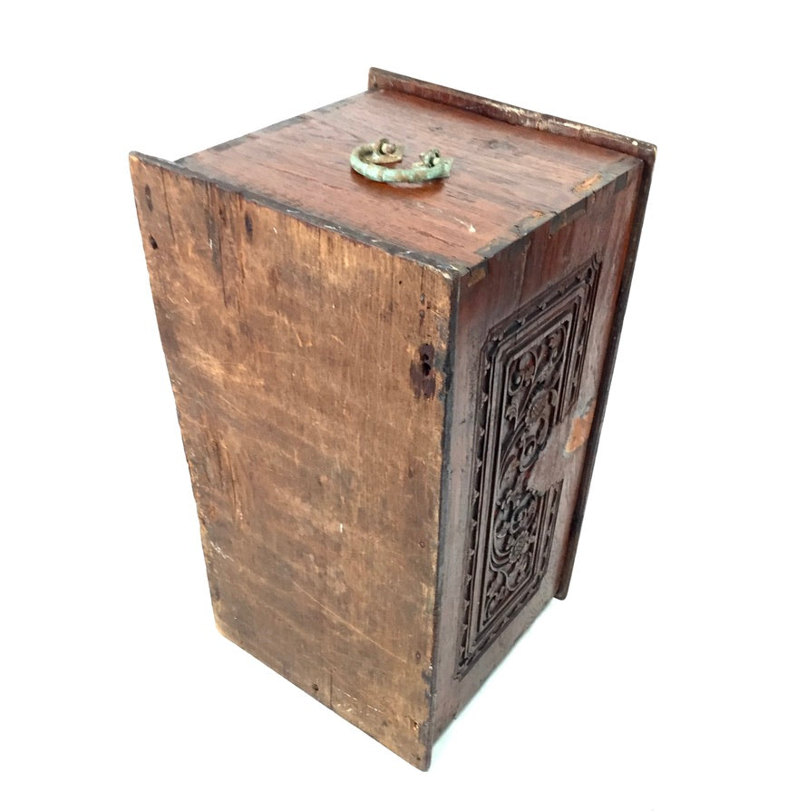 Antique Wooden Carved Blanket Box / Coffer Storage Chest Trunk / Indonesian