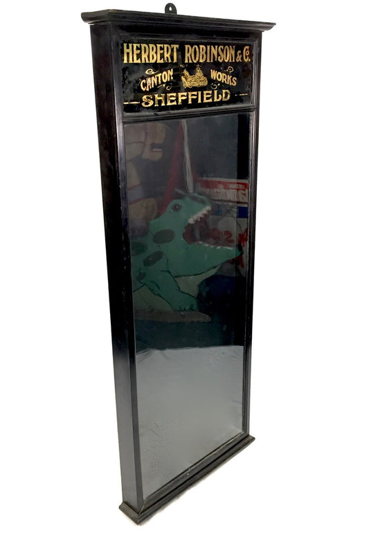 Antique Advertising 1930’s Herbert Robinson & Co Sheffield Shop Display Cabinet