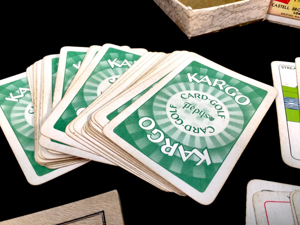 Antique Kargo Golf Playing Card Game / Complete Set / Castell Brothers c.1930