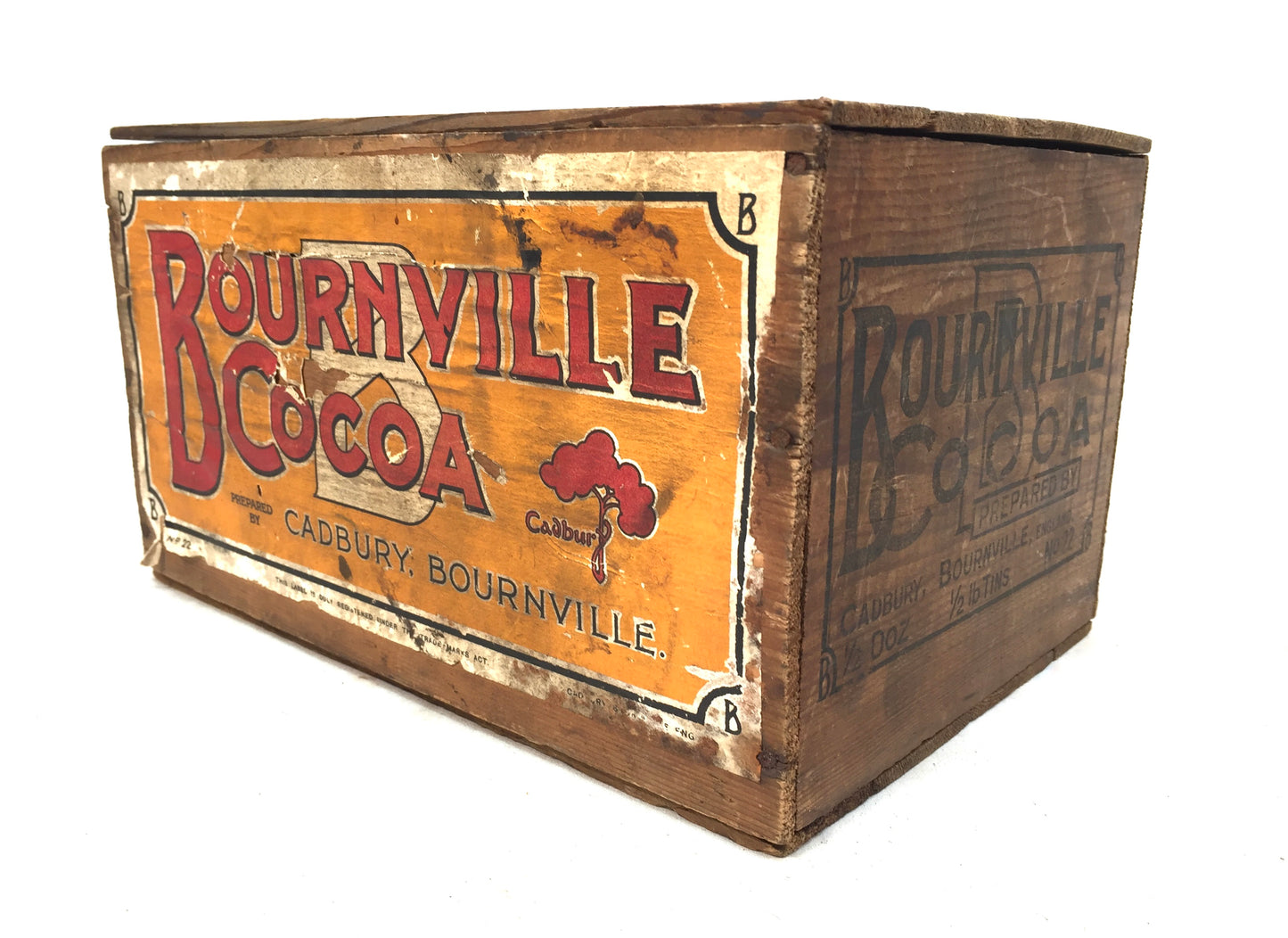 Antique Advertising - Cadbury's Chocolate Confectionery Wooden Shop Display Box