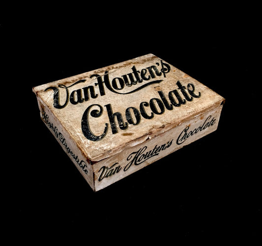 Antique Advertising - Van Houten's Chocolate Confectionery Shop Display Box Tin