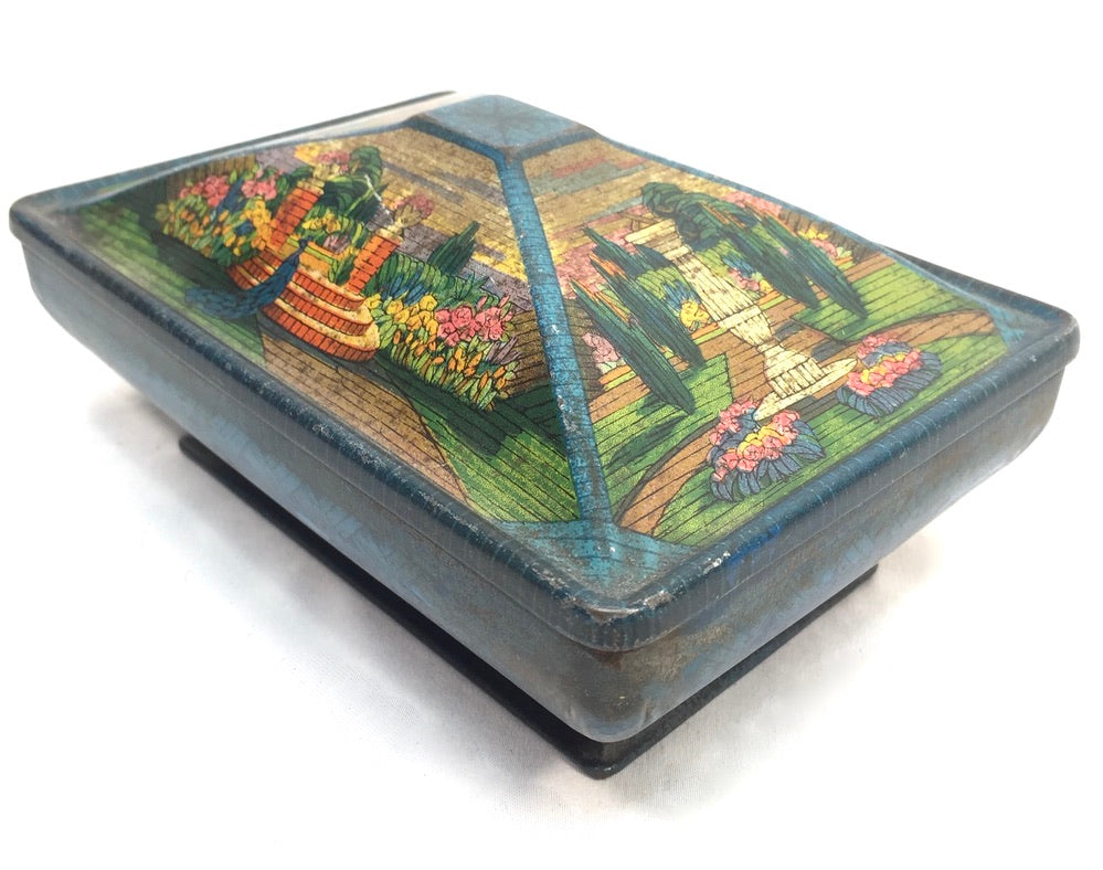 Antique Advertising Rowntrees Confectionery Tin / Sweet / Chocolate Box c.1920
