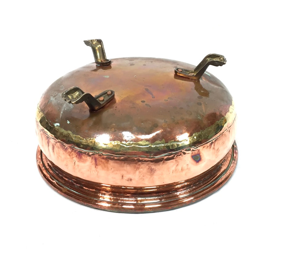 Antique Art Nouveau Copper Planter / Low Plant Pot / Jardiniere Arts & Crafts