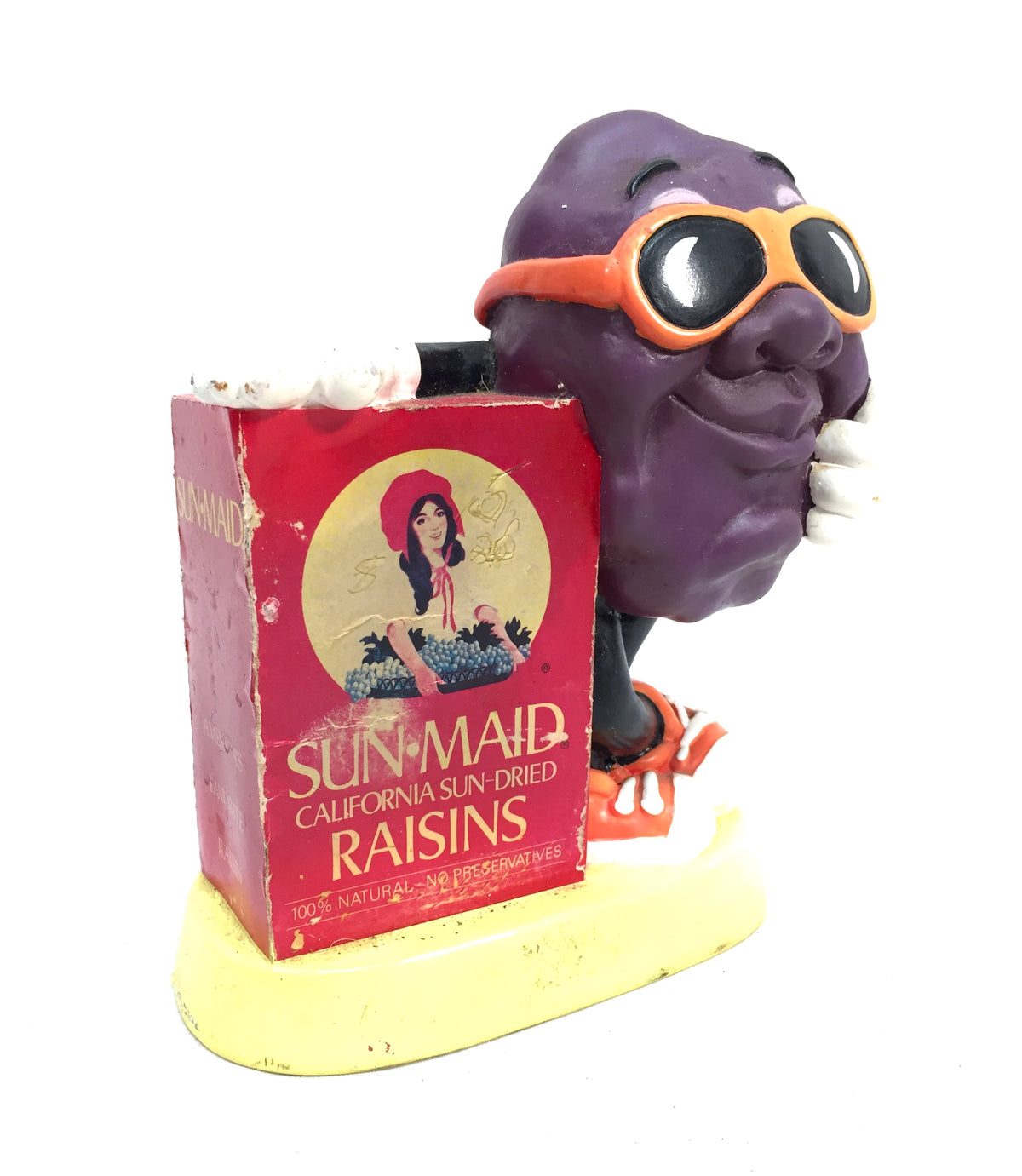 Vintage Advertising - California Raisins Sun-Maid Money Box / Coin Storage Bank