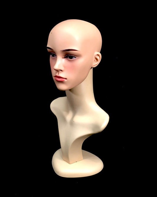 Vintage Advertising - Countertop 1970s Adjustable Mannequin Head / Shop Display