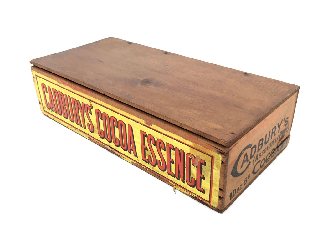 Antique Advertising - Cadbury's Chocolate Confectionery Wooden Shop Display Box