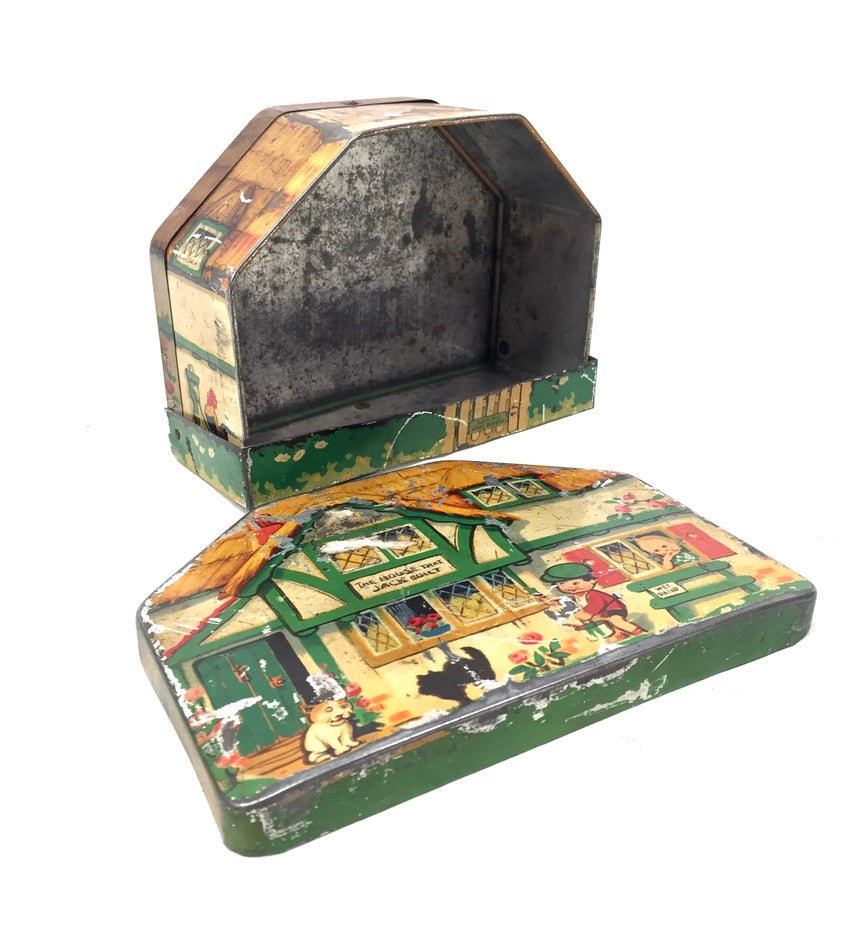 The House that Jack Built" Macfarlane Lang & Co Biscuit Tin