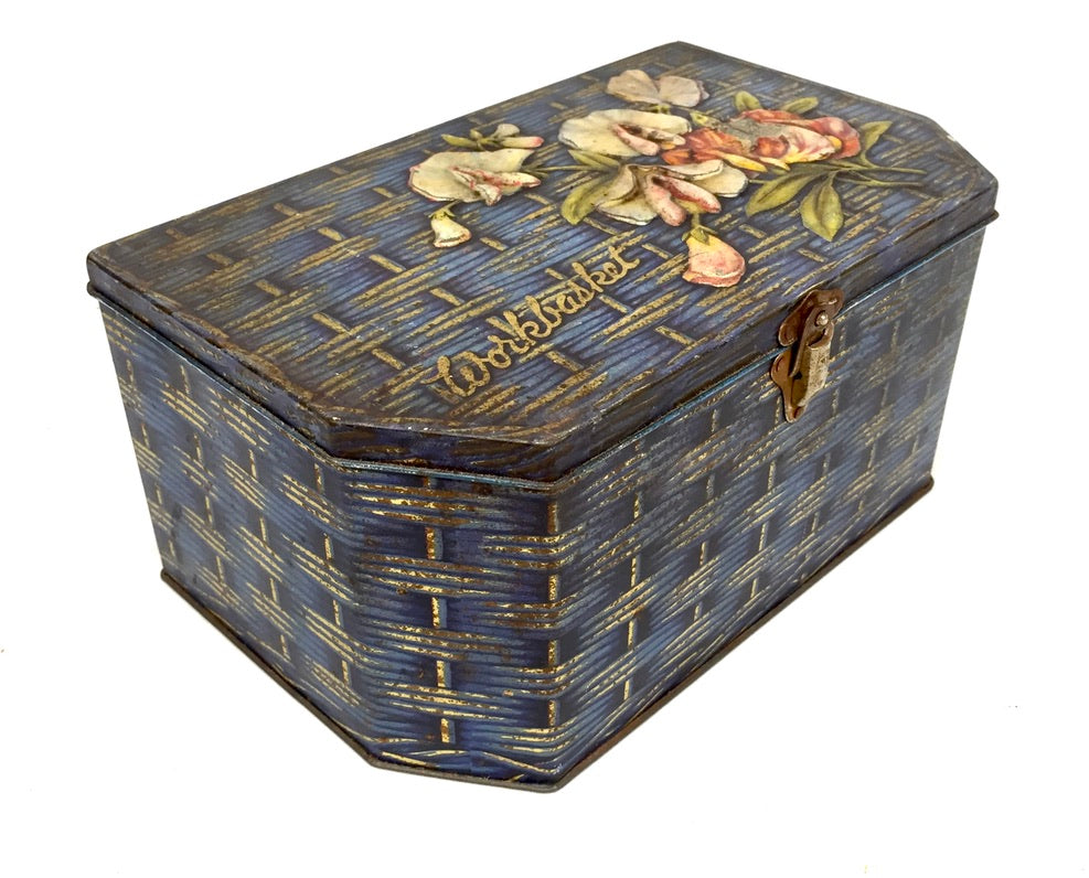 Antique Advertising 1930s Boy Blue Assortment of Toffees Tin by G.W. Horner & Co