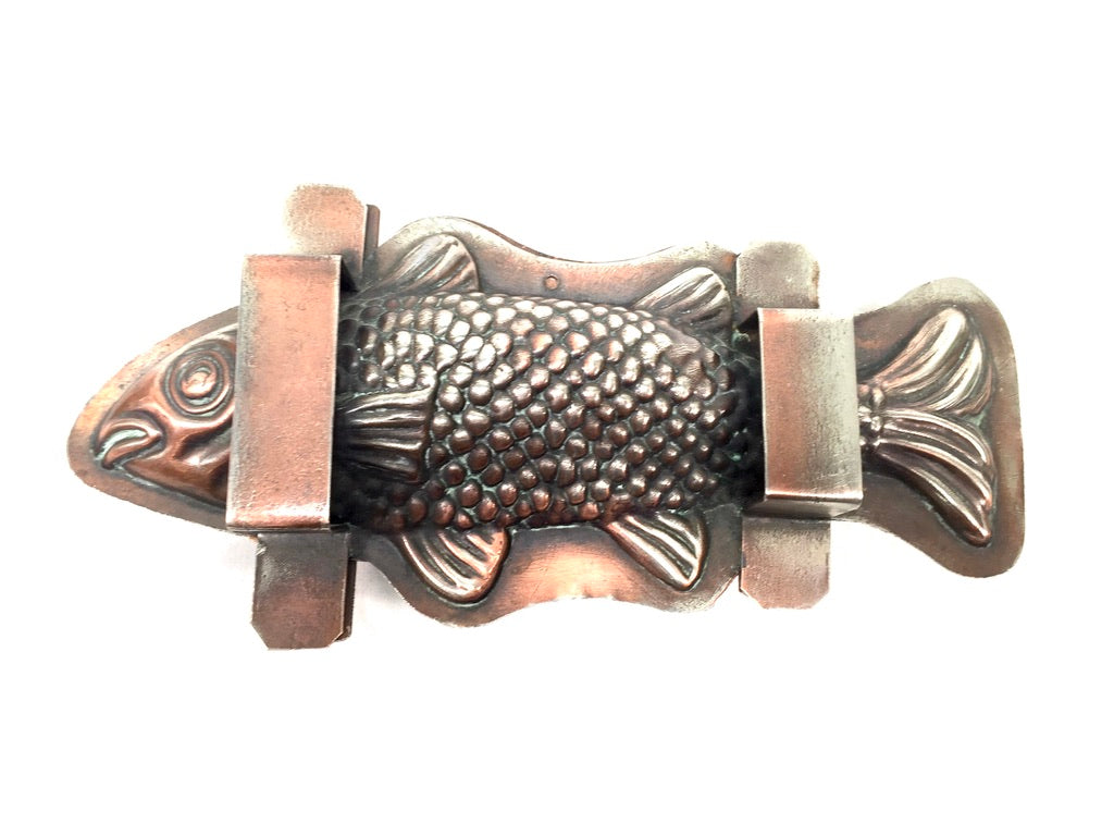 Antique Kitchenalia - French Copper Fish Chocolate Mould by Letang Fils c.1900