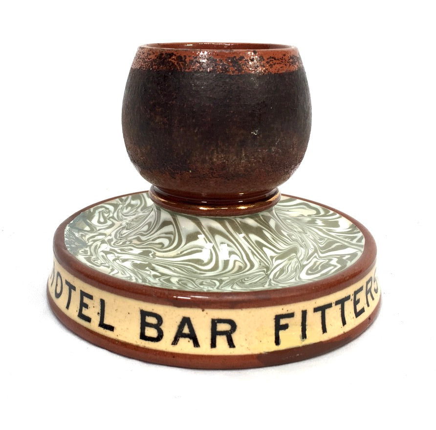 Antique Advertising - Reynolds Bar Fitters, Leeds Match Stick Holder & Striker