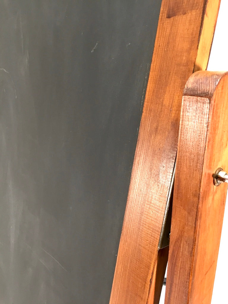 Mid 20th Century Large Double Sided Wooden Framed &nbsp;School Chalkboard Black Board