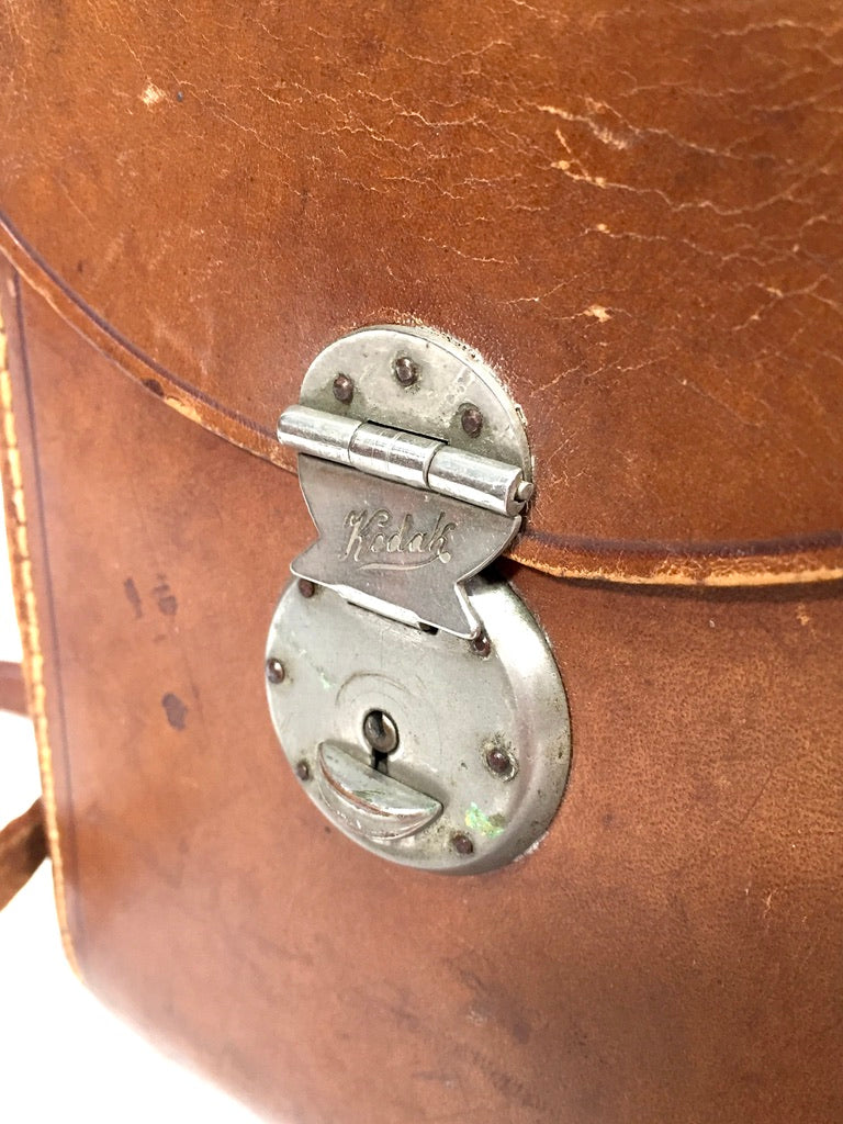 Vintage Leather Kodak Camera Carry Case / Photography / Camera Case