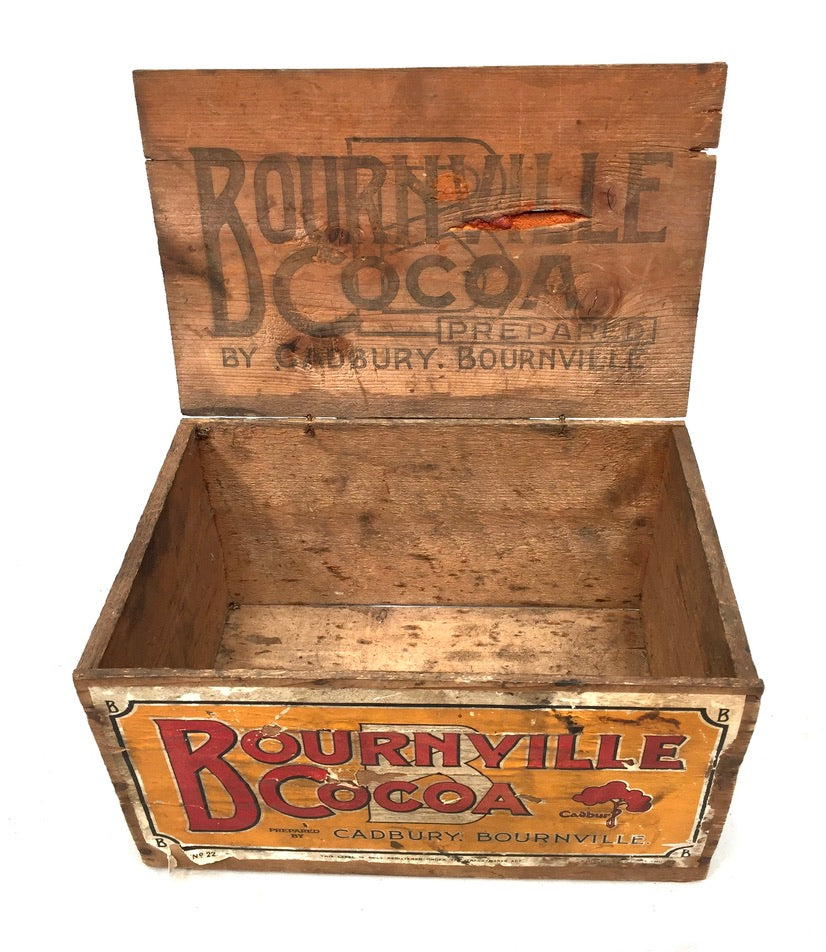 Antique Advertising - Cadbury's Chocolate Confectionery Wooden Shop Display Box