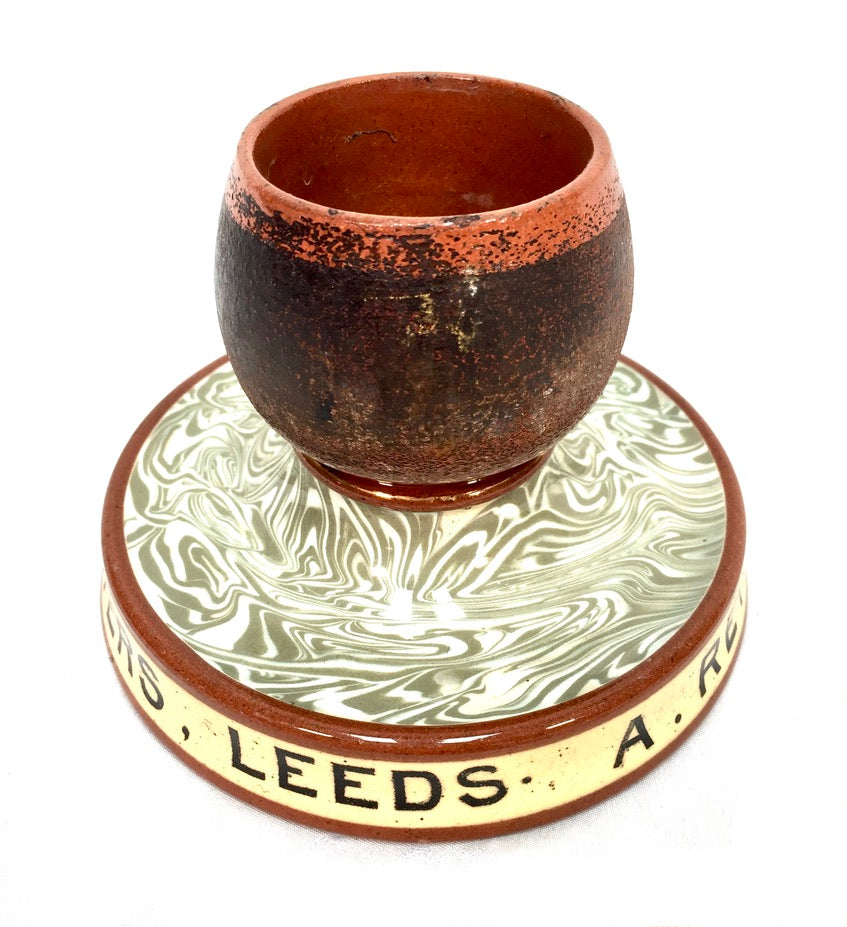 Antique Advertising - Reynolds Bar Fitters, Leeds Match Stick Holder & Striker