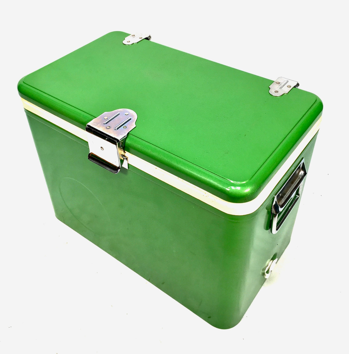 Vintage 1960s Retro Canada Dry Green Picnic Cooler Box in Original Cardboard Box